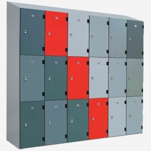 Laminate door locker, overlayed laminate door