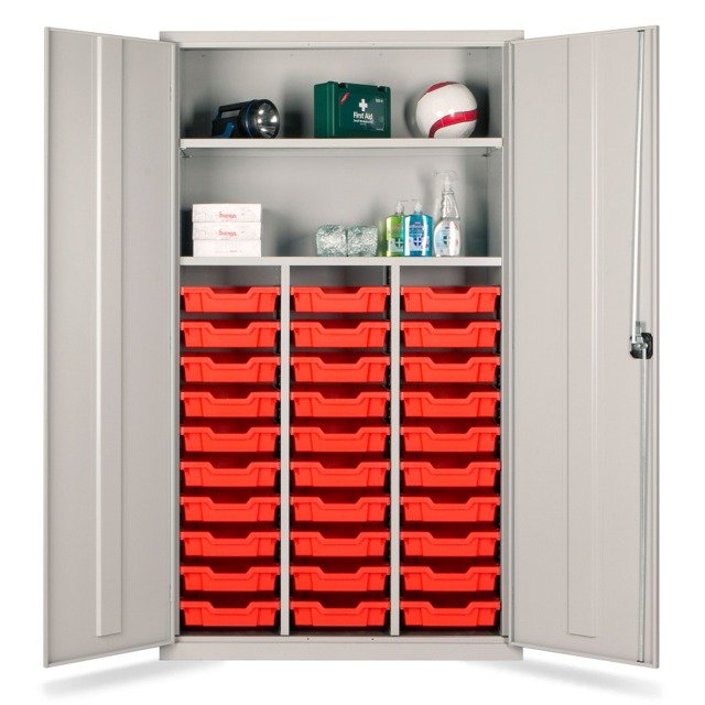 Stel Pull out gratnell tray teachers school cupboards
