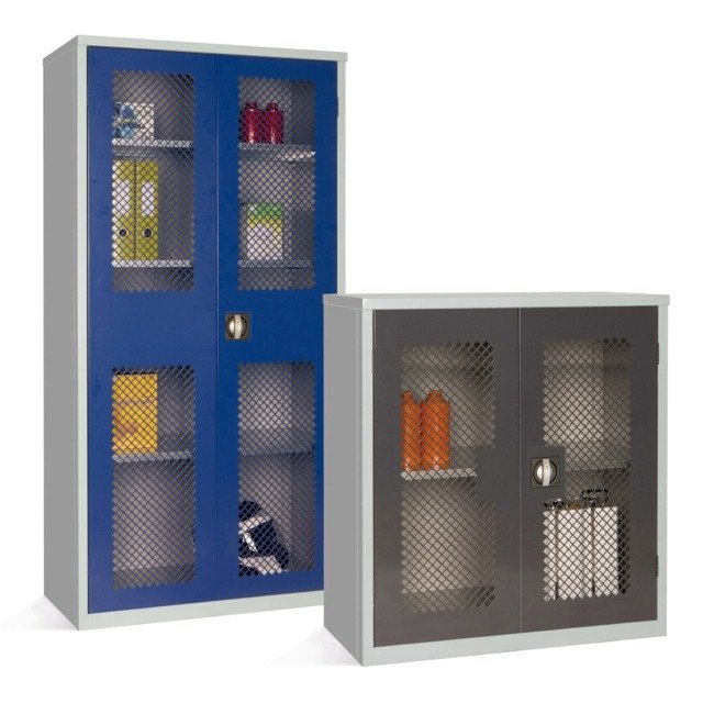 mesh front vision security cupboard