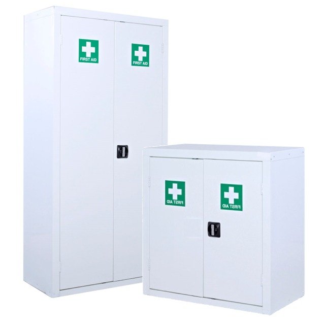 first aid medical site cabinets cupboards storage