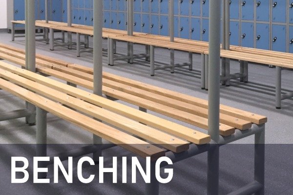 Locker room Benching, cloakroom benching, changing room benching