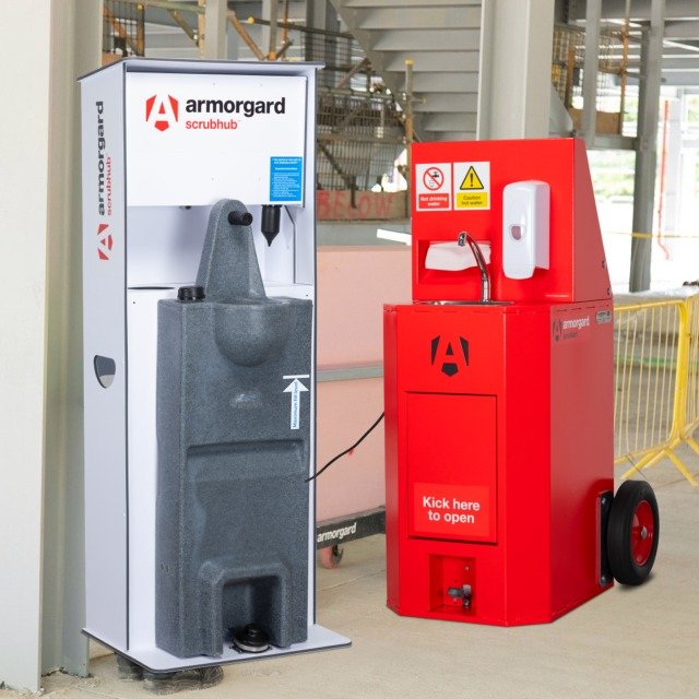 Static and mobile sanitisation units for workplace and site