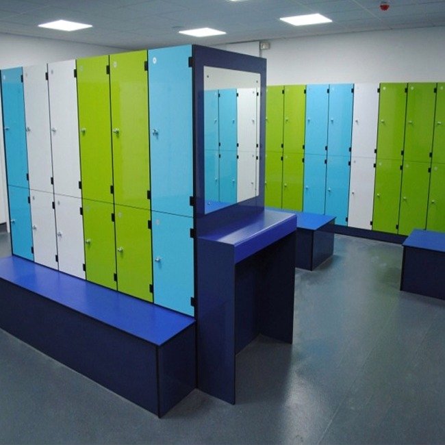 wet area aluminium lockers