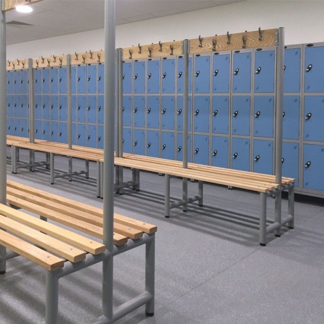 cloakroom benching and seating