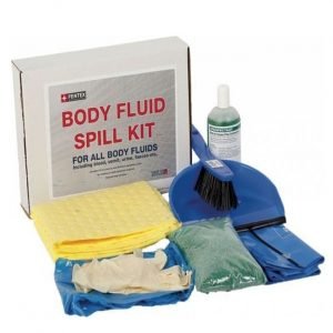 body fluid, blood, urine, vomit, faeces, spill and clean up kit