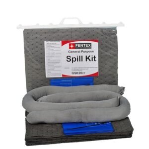 spilltek astraspill fentex 20 litre general multi purpose universal spill kit in clip top bag