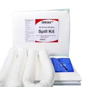spilltek astraspill fentex 20 litre oil & fuel spill kit in clip top bag