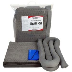 spilltek astraspill fentex 40 litre general multi purpose universal spill kit in clip top bag