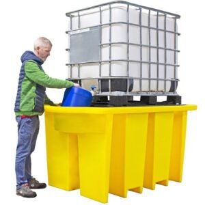 romold bb1dt ibc spill pallet with dispensing area