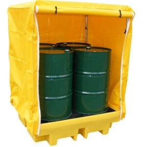romold bp4c 4 drum spill pallet with soft cover