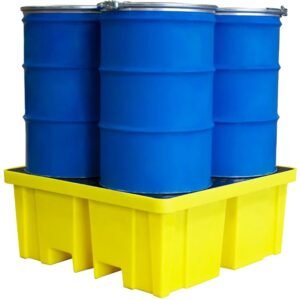 romold bp4xl 4 drum spill pallet with extra capacity