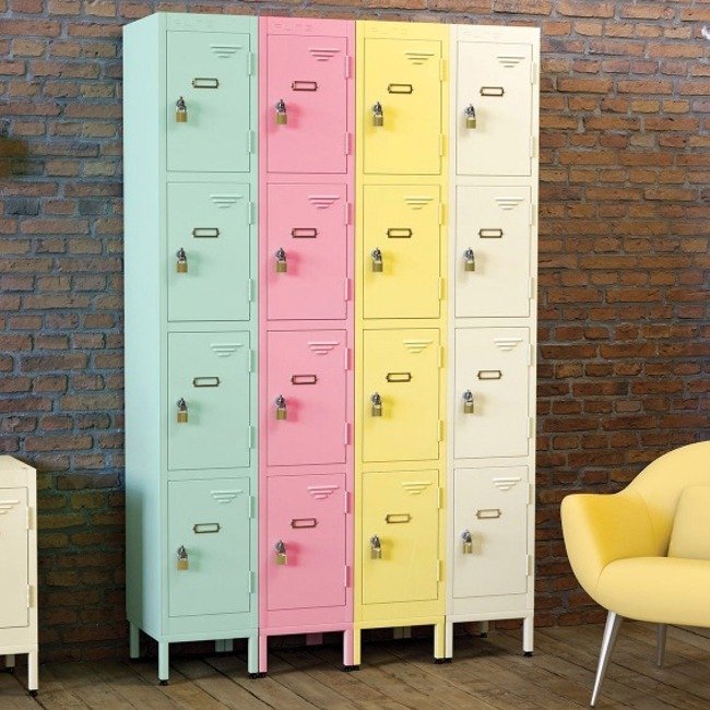 classic retro vintage american style lockers