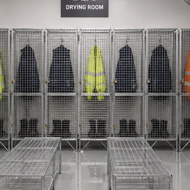 wire mesh zinc lockers