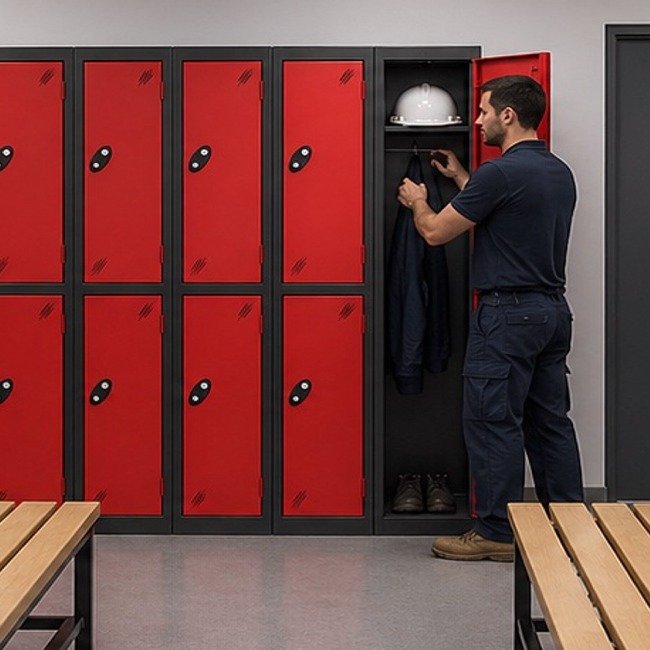 workplace staff twin combi utility locker